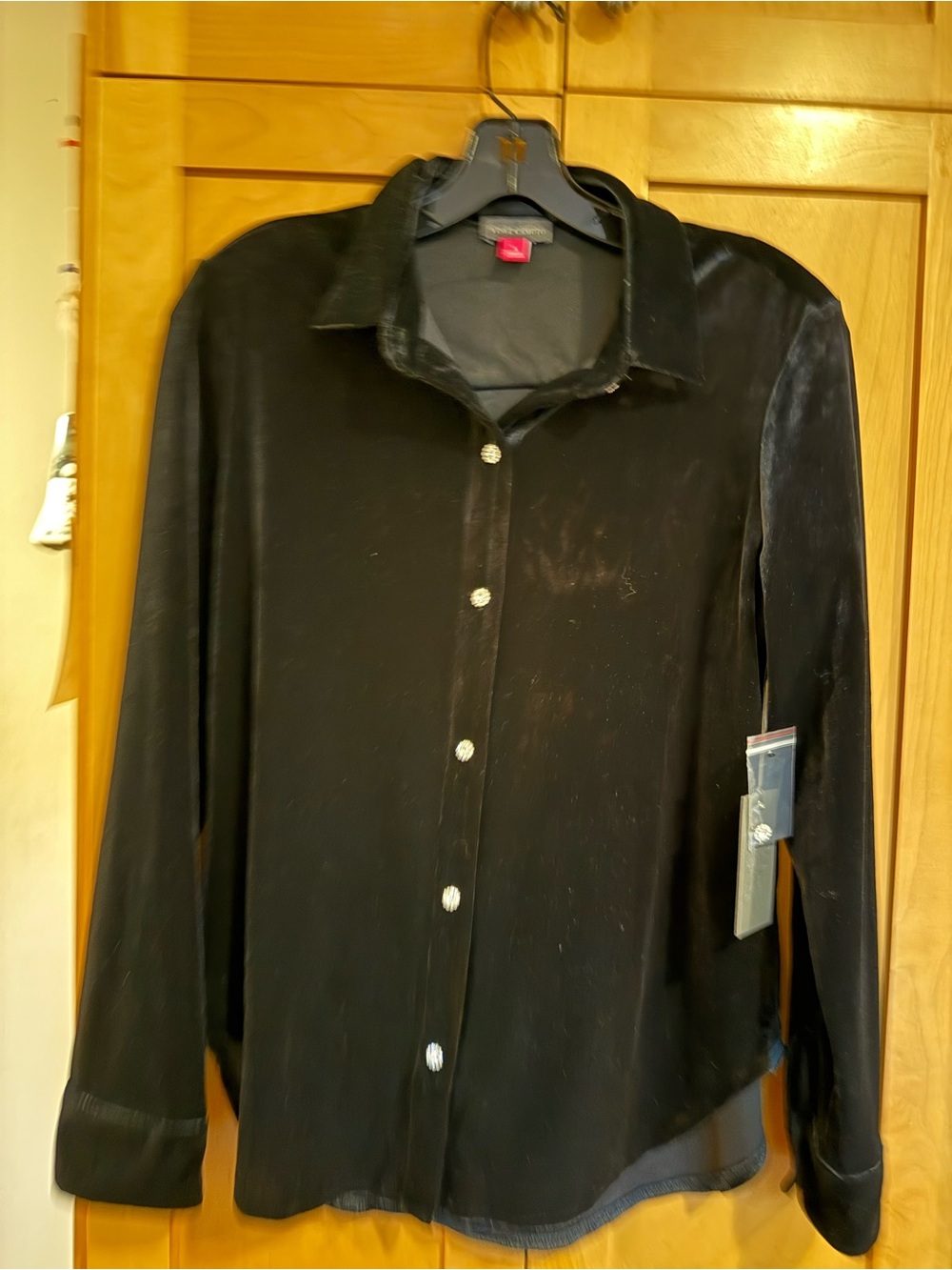 Vince Camuto Velvet Blouse